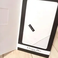 新品■Christian Dior ハンカチ■ホワイト