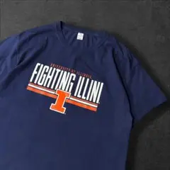 6207/US古着ヘインズ イリノイ大学 カレッジチームTシャツXL