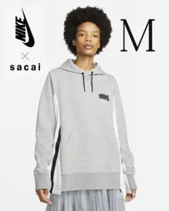 【新品】NIKE x sacai パーカー グレーM