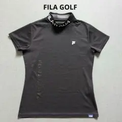 【極美品】フィラゴルフ　レディースモックネック半袖　ブラック　M