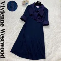 美品♡定番デザイン♡ヴィヴィアンウエストウッド オーブ ストライプ ワンピース