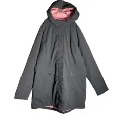 ノースフェイス ナイロンジャケット グレー ピンク ロング丈 美品 XL