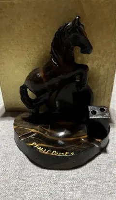 フィリピン製木製馬彫刻文鎮