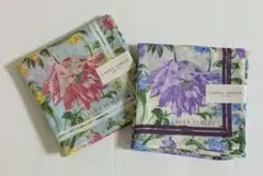 新品未使用 LAURA ASHLEY ローラアシュレイ ハンカチ 花柄 2枚