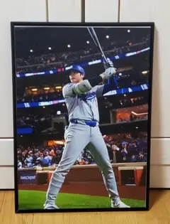 祝ドジャース大谷翔平 2024年MVP獲得！A3サイズポスターフレーム付き⑭