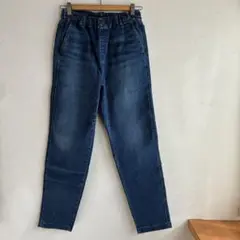美品　UNIQLO キッズ　ウルトラストレッチ　デニム　ワイドパンツ