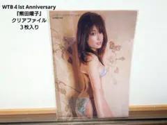 WTB４lst Anniversary『熊田曜子』クリアファイル ３枚入り