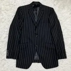 《極美品》kent&curwenテーラードジャケットストライプuk英国製
