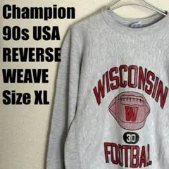 Champion 90s USA製 リバースウィーブ 4段プリント カプセル