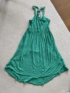 Forever 21 グリーン ノースリーブ マキシドレス　S