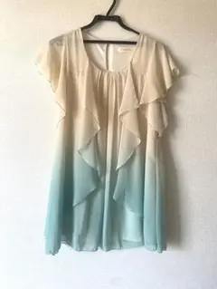 【キャメロンレイシー】グラデーション　トップス　フレア　チュニック　ワンピース