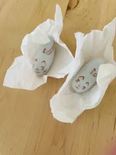 箸置き 陶器 作家 猫 ネコ 手描き