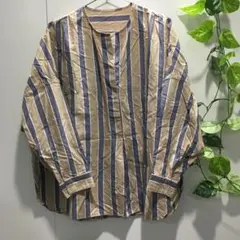 【JOURNAL STANDARD】トップス ストライプ柄 ベージュ系 F