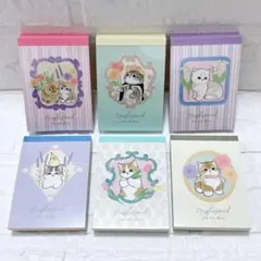 mofusand ミニ メモ帳 お花 フラワー 6冊セット