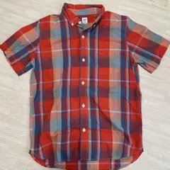 半袖　シャツ　チェックシャツ　GAPkids ギャップキッズ　GAP 150
