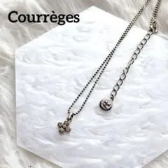 美品✨Courrèges クレージュ ネックレス 花モチーフ ラインストーン