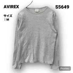 【即購入OK】AVIREX デイリーウェア丸首ロンT サイズM グレー