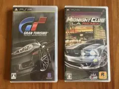 PSPソフト グランツーリスモ/ミッドナイトクラブLAリミックス中古品2点セット