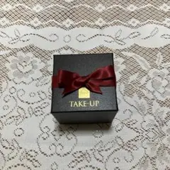 新品 TAKE-UP テイクアップ限定BOX 赤レッドツイード 箱リボン付き