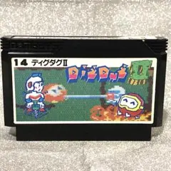 ファミコン　ディグダグ Ⅱ namco アクション　動作確認済み