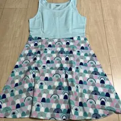 GYMBOREE ジンボリー 水色ノースリーブワンピース 120 美品