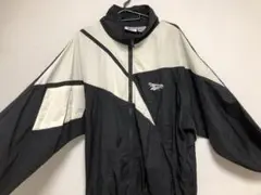 90sヴィンテージ古着REEBOKリーボック切替ナイロンジャケットM フード付き
