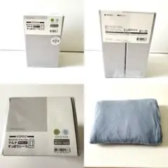 ニトリDAY Value セミダブル-ダブルマルチすっぽりシーツ グレー・ブルー