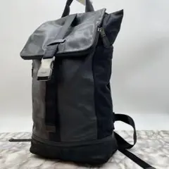 ★入手困難★コーチ リュックサック バックパック レザー&ナイロン 2way 黒