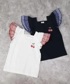 la poche biscuit さくらんぼTシャツ