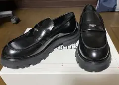 アレキサンダーマックイーン　チャンキーソールコインローファー　厚底ラバーソール