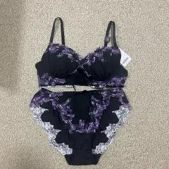 PEACH JOHN ブラジャーショーツセット D75 ブラック
