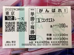 コンクエスト　馬券　現地