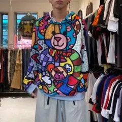 FRESH HOODS BY BRITTO L アニマル グラフィックパーカー