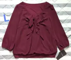 【新品未使用タグ付き☆】 Reflect ブラウス ワインレッド 11/L