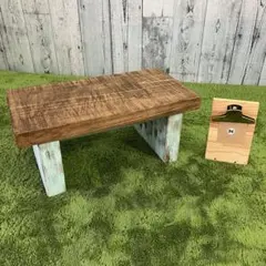 №.094　イス　スツール　アンティーク調　ハンドメイド