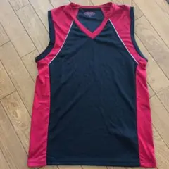 SPALDING ノースリーブタンクトップ L 黒/赤