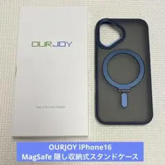 OURJOY iPhone16 MagSafe 隠し収納式スタンドケース