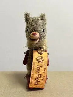 2001年制作?大塚勝俊作家ハンドメイド1点ものファニーなピンクの足長テディベア 2001年制作?大塚勝俊作家ハンドメイド1点ものファニーなピンクの