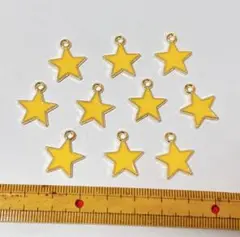 星　エナメルチャーム 10個