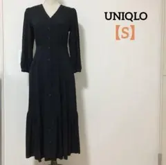【UNIQLO】ユニクロ レディース 長袖 ワンピース