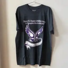 GILDAN Tシャツ 古着 紫プリント 良サイズ 半袖