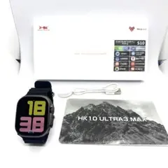 【新品未使用】HK10 ULTRA3 MAX ブラック Apple watch
