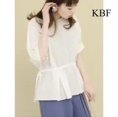 KBF 2WAYドロストドルマンブラウス 白 ホワイト