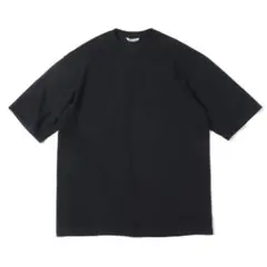 22SS AURALEE 5分袖 Tシャツ ブラック　サイズ4