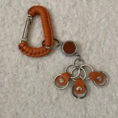 カラビナキーホルダー3連キーリング