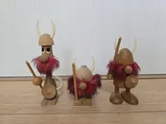 3つセット デンマーク ノギンス バイキング人形