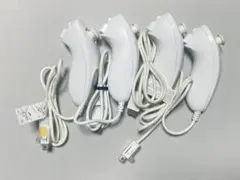 【動作確認済】Nintendo 純正 Wii ヌンチャク シロ 4本セット