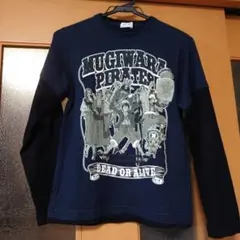 ONEPIECE ボーイズ長袖Tシャツネイビー×黒160㎝