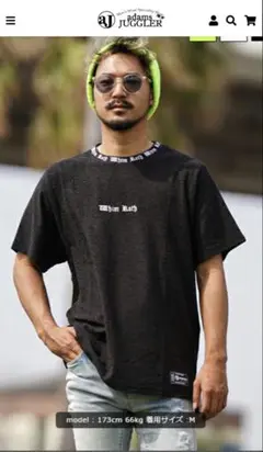 新品タグ付き　Whim Roth ロゴ入り　ブラック　Tシャツ