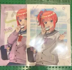 五等分の花嫁　中野二乃　クリアファイル　アオハル　2種